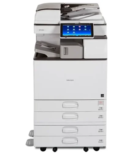 Impressora Multifuncional Ricoh MP 2555 com funcionalidades de impressão, cópia e digitalização para escritórios.