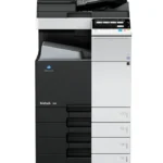 Impressora Multifuncional Konica Minolta BizHub 368 Monocromática para impressão preto e branco em escritórios.