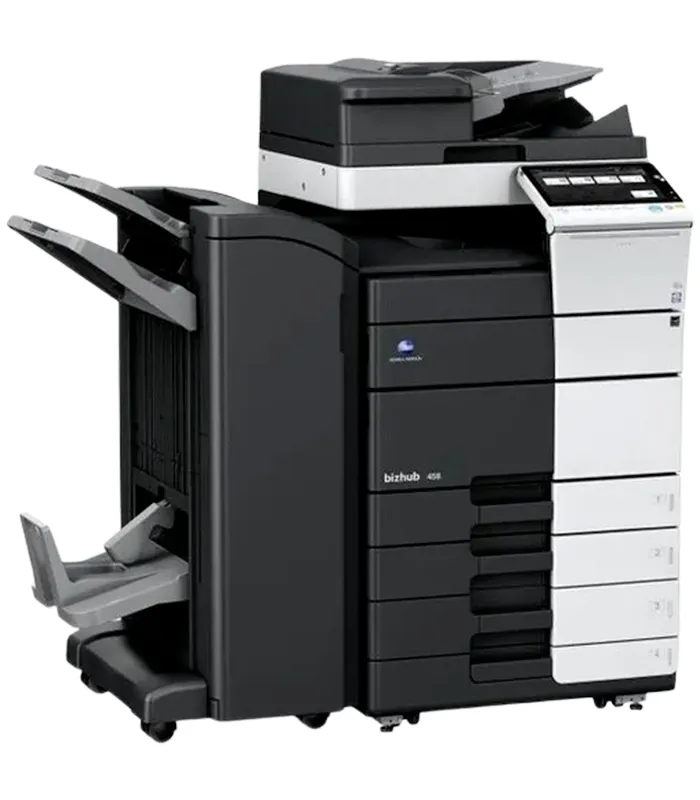 Impressora Multifuncional Konica 458 – Qualidade e economia em impressão P&B. Konica 458 – Impressora monocromática para otimização de processos corporativos.