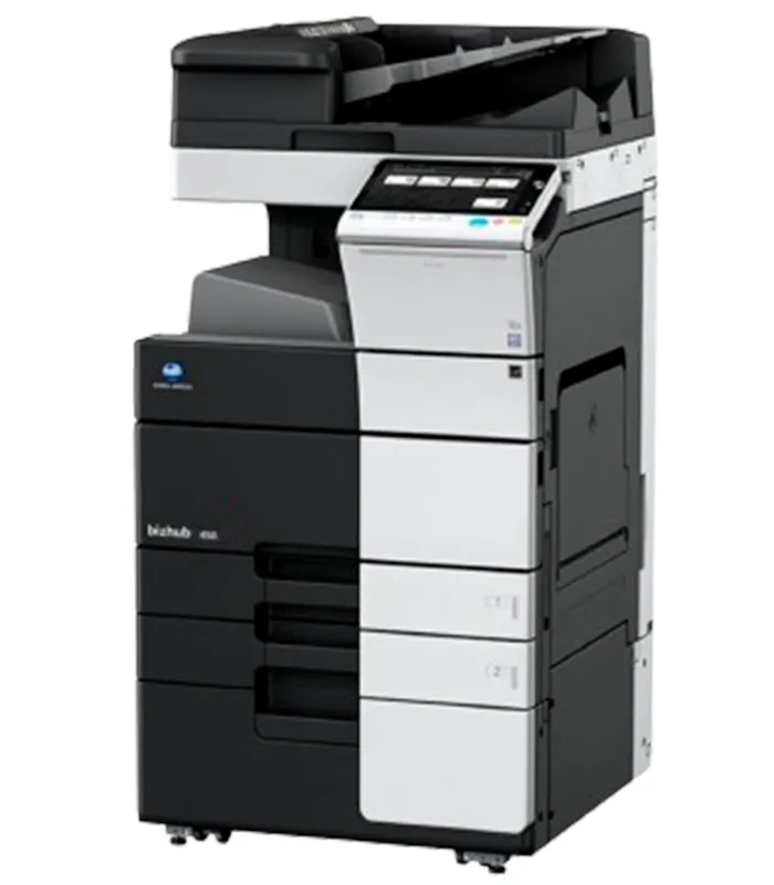 Konica 458 Preto e Branco – Equipamento robusto e econômico para seu negócio. Multifuncional Konica 458 – Impressão e digitalização P&B com baixo custo operacional.