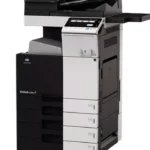 C258 Konica Minolta com suporte a papel espesso e opções de acabamento