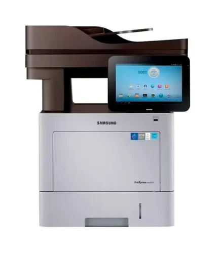 Samsung M4580fx, impressora multifuncional P&B, ideal para ambientes corporativos que exigem alta capacidade de impressão em preto e branco.