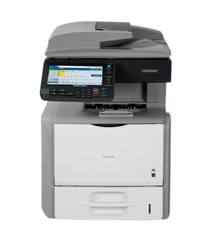 Impressora multifuncional Ricoh SP 5210sf preto e branco para produção corporativa