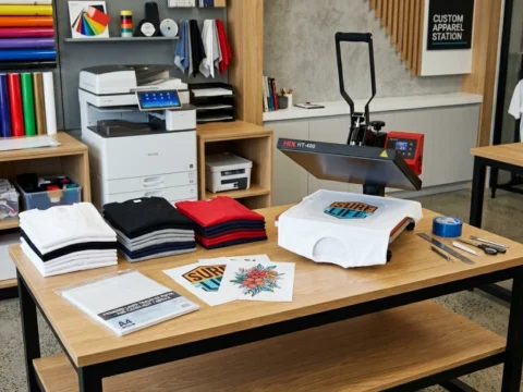 Qual a melhor impressora para transfer, com foco em papel transfer para laser, personalização de camisetas, fixação de toner e escolha da melhor impressora laser colorida para esse tipo de aplicação.