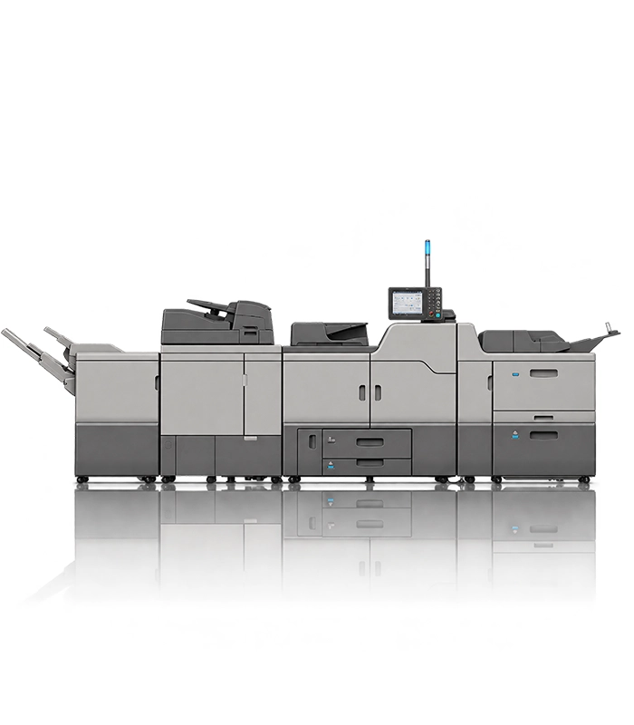 Impressora Multifuncional Ricoh Pro C7100X para materiais especiais Ricoh Pro C7100X Colorida para impressão em materiais gráficos especiais e personalizados